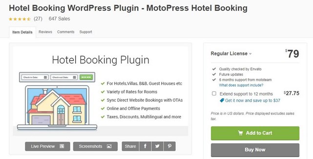 MotoPress WordPress Hotel Booking