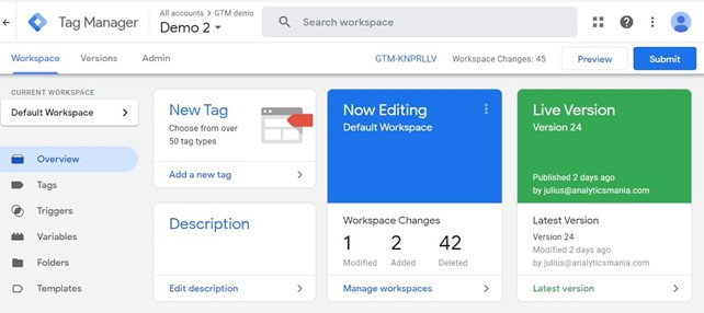 Manage Code In 1 Dashboard